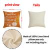 New Autumn Set Pillow Case Linen Print Pumpkin Cushion Home Holiday Decoration Sofa Cushion