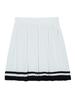 LIKK Viscose Two-Tone Pleated Knit Skirt (Ivory)_L3A1-Ns02K