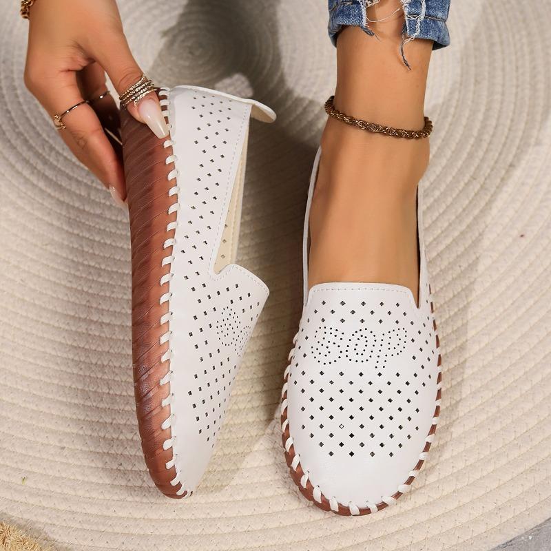 мода Кроссовки Женская обувь Лоферы на платформе Кожаные балетки на шнуровке Тренд Весна — фото 4