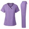 Uniform Pielęgniarki Medyczny Piękno SPA Uniforma Stomatologiczna Scrub Zestaw Scrubów Pielęgniarskich Opieka Zdrowotna Damski Strój Chirurgiczny Góra+Spodnie Garnitur Hurtownia
