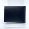 Used EMPORIO ARMANI Bifold Wallet Red Band Black All Over Pattern Logo Men's