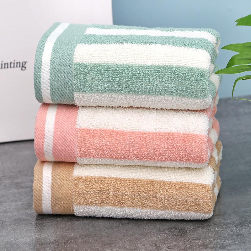 

Pure Cotton Towel Gift Supermarket Embroidery Labor Insurance 34*73