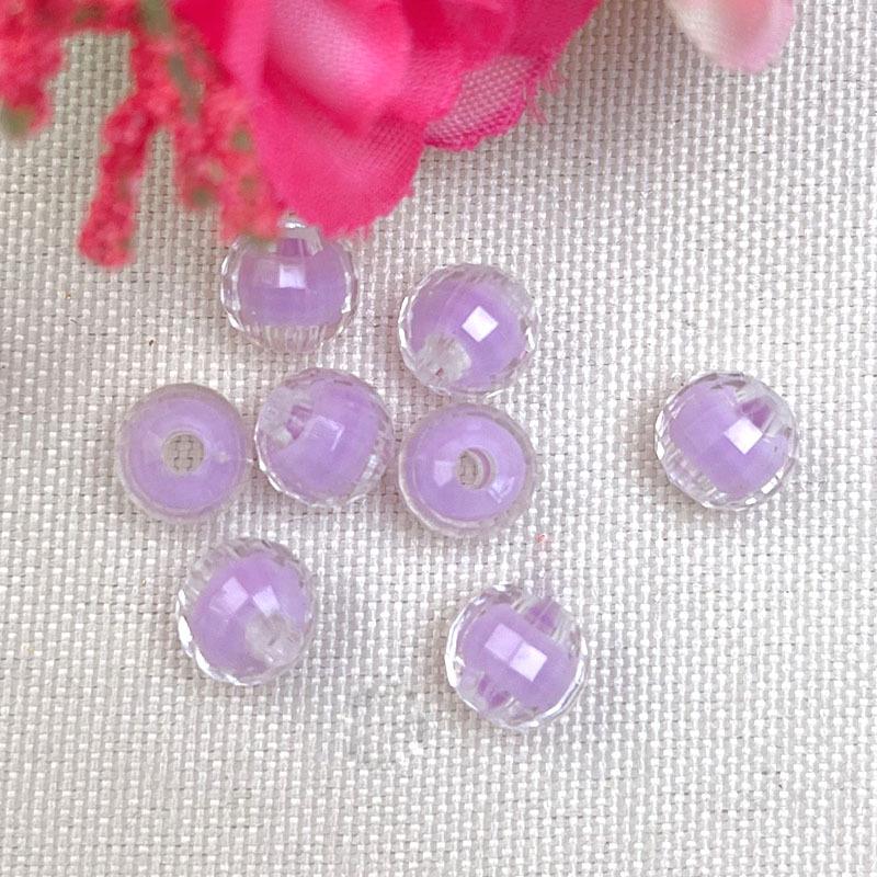 Earth-Toned Acrylic Beads for DIY Tissue Box Crafts 8mm Colored Core Beads фиолетовый
