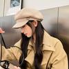 Women's Autumn and Winter New Fashion Solid Color Cap British Retro Octagonal Hat Fit for Outdoor, Casual & Formal Events