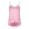 Sling Lace Striped Pajamas Two-Piece Set Sling Striped Pajamas Suit