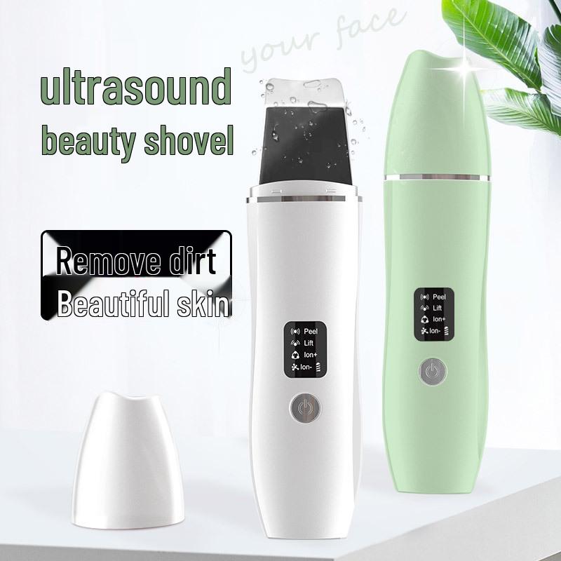 Ultrasonic Facial Skin Scrubber & Blackhead Remover - Home Deep Cleansing Device