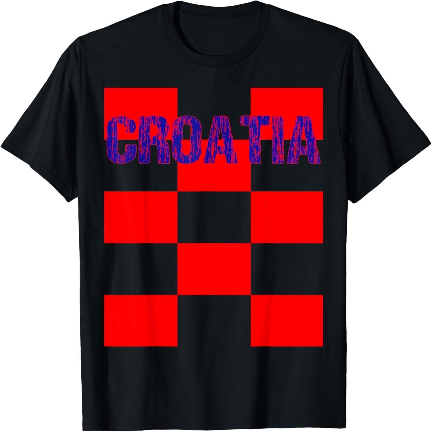 Croatia Hrvatska Soccer T-Shirt Croatian Fan Gift Tee T-Shirt S