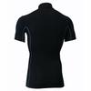 Yonex STBF1007 Size S High-Neck Short-Sleeve Tennis/Badminton Shirt, Unisex, Black,