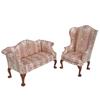 1:6 Scale Miniature Dollhouse Sofa Elegant Throne Chair for BJD, Action Figures & Model Displays Mini Armchair