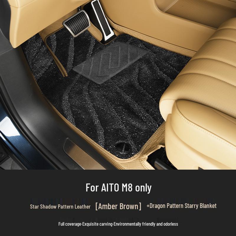 AITO M8 Floor Mats: Premium Aviation Soft Padding for Complete Interior Decoration and Protection