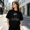 Unisex Streetwear Tshirt Ghost Headphone Print After A Great Meal Funny Casual Street Top