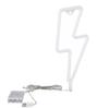 LED Neon Sign Lightning Shaped USB Battery Operated Night Light Decorative Table Lamp For Home Party Living Room Xmas Gift