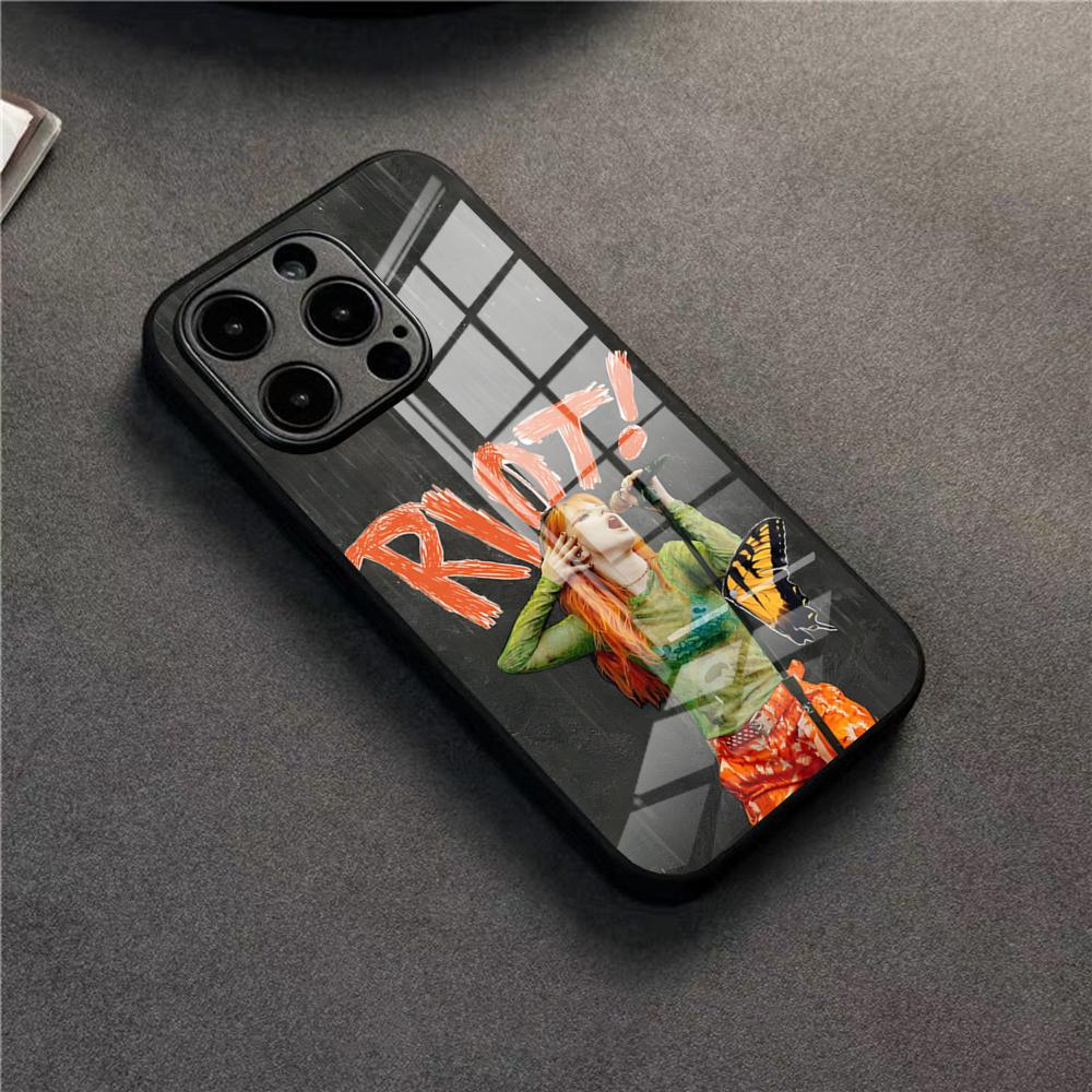 COOL Paramore Phone Case For 17 Pro Max IPhone 16 Pro 14 12 11 13 Mini X XR XS 15 Plus SE Glass Cover