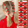 10pcs Multi- Strawberry Hair Ties Set Cute Design Girls Hair Accessories Enhances Daily Festive Styling Sweet Gift
