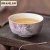 2pc/lot Purple Scale Hand-painted Wide Mouthed Teacup Ancient Tea Bowl Teacup Personal Cup Jianzhan Master Cups Cha Gift 70ML