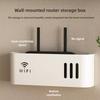 Wandmontierte WLAN-Router-Ablage Kunststoff-Stromkabel-Organizer für Steckdosenleisten & Heimdekoration
