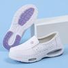 Air Cushion Nurse Shoes Women's Spring Summer Hollow Soft Sole Breathable Non-slip Leather Work Special Medical Shoes Spot