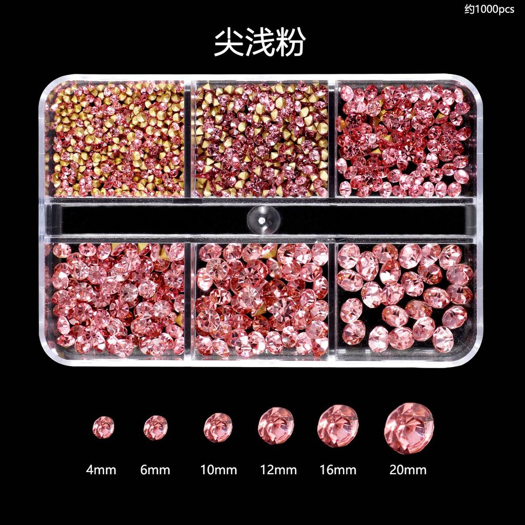 Nail Art Diamond Nail Art Tip Bottom Diamond Color Diamond Size Mixed Glass Round Diamond Nail Diy Nail Art Jewelry