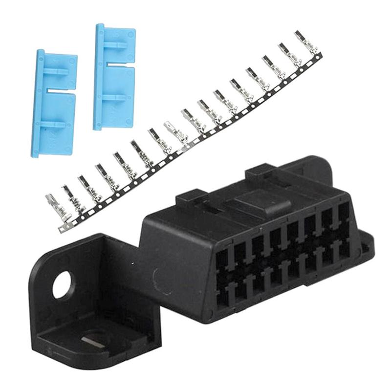 Conector Obd2 16 Pinos Conector Angular Fêmea Obd2 Obd 2 16 Pinos Soquetes de Fio Fêmea Obd Conector Obdii