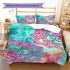 Mandala Pattern Bedding Quilt Set Quilt Cover Pillowcase Home Decoration Gift (1 * duvet cover + 2 * pillowcase, without core)