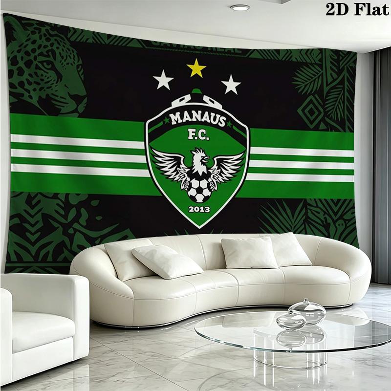 MANAUS FC Wall Tapestry Aesthetic Wall Hanging Printed Fabric Blanket Decorative Tapestries for Bedroom Living Room Home Decor