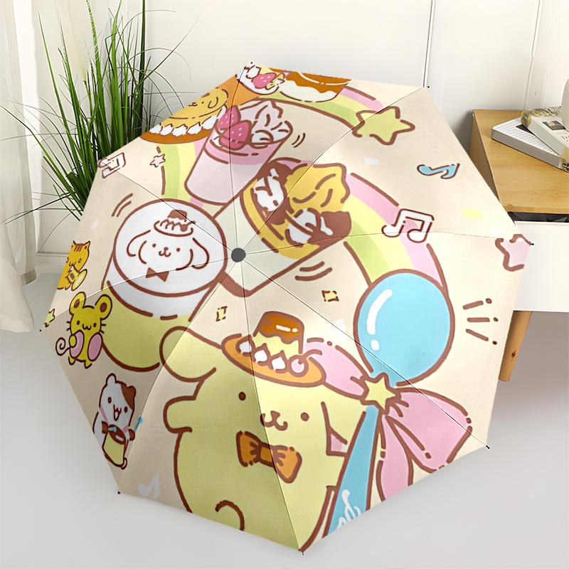 

1pc Purr-fectly Cute Dessert-Themed Automatic Folding Umbrella with 8-Bone Iron Frame, Perfect for Fans, Travelers, Everyday Use, and Festive Gifts!Q0