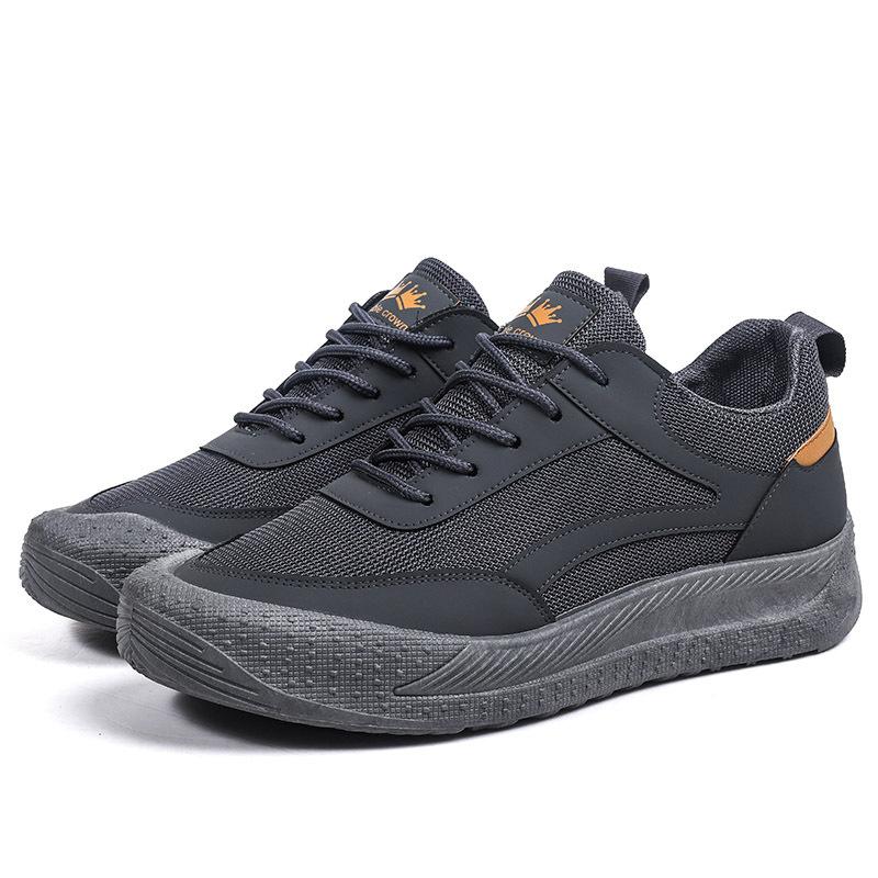New Trendy Shoes Breathable Sports Shoes Men's Shoes Live Broadcast Lace-up Flat-heeled Casual Men's Shoes