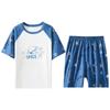LANGSHA Boys' Summer Cotton Pajama Set