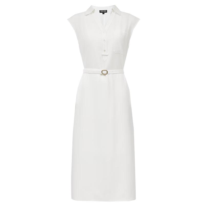 

VEROMODA Women s Sleeveless V-Neck Belted Dress S