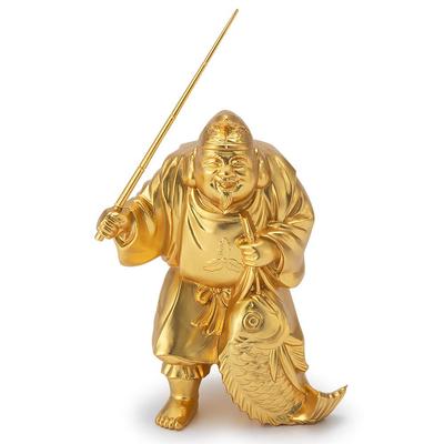 Buddhist Altar Shop Takita Shoten Buddhist Statue: Ebisu, One of the Seven Lucky Gods, Brings Good Fortune (8.3cm High X 6cm Wide) [Crafted by Makita