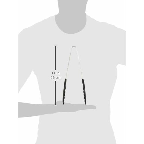 Tanabe Metal Color Tongs, Medium, Black, 0019