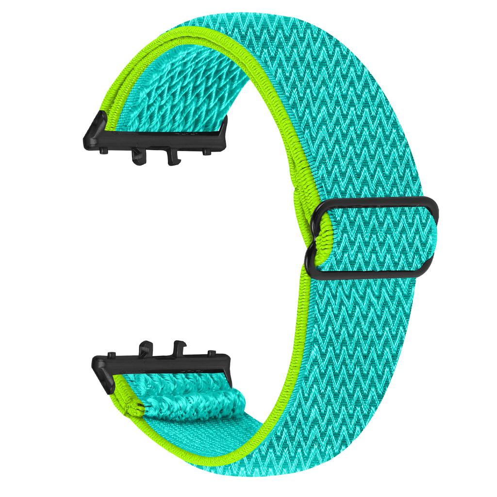 For Honor Watch X5 Watch Band Wave Pattern Nylon Woven Strap with Black Connector