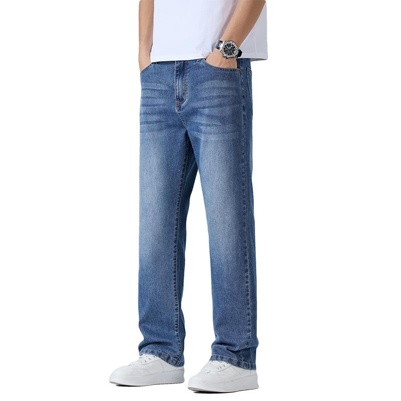 Men's Summer Thin Style Slim and Slim Xinjiang Cotton Loose Straight Men's Trousers