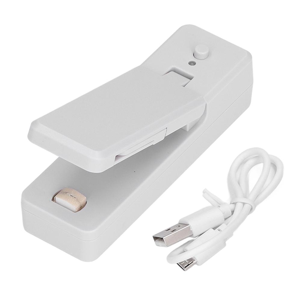 Portable Mini Bag Sealer with Magnet USB Charging Plastic Bag Sealing Machine for Home Kitchen