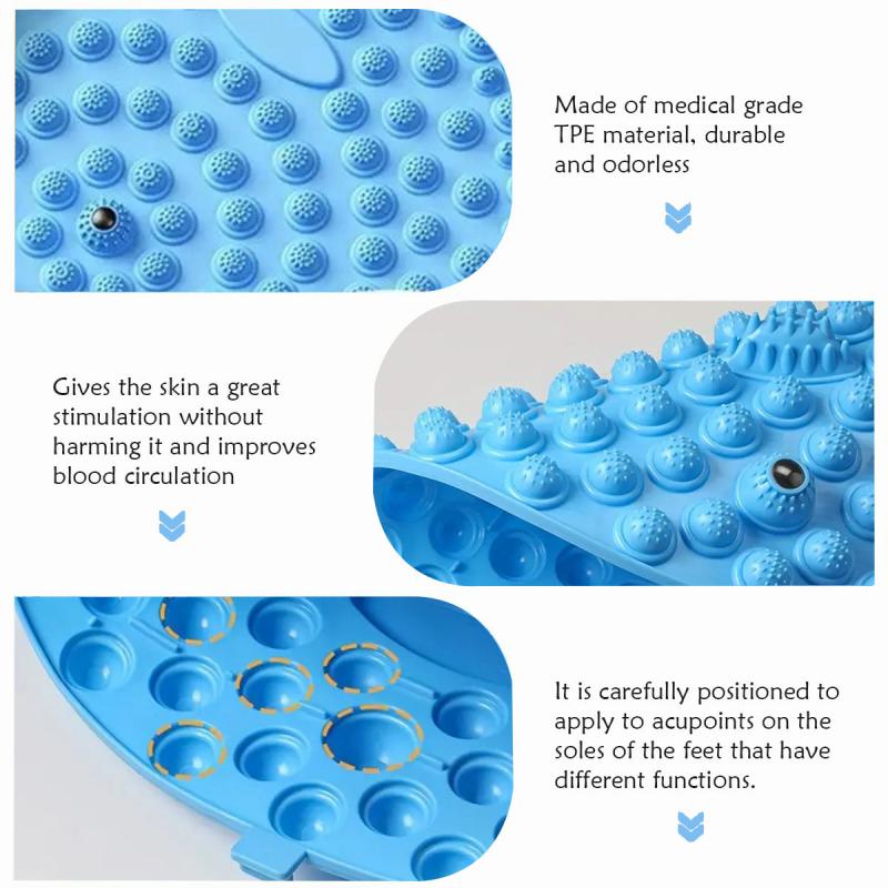Fingerpressure Board Foot Massage Pad Health Walk Pressure Board Foot Massage Pad Foot Yoga Acupressure Mat Training Accessories