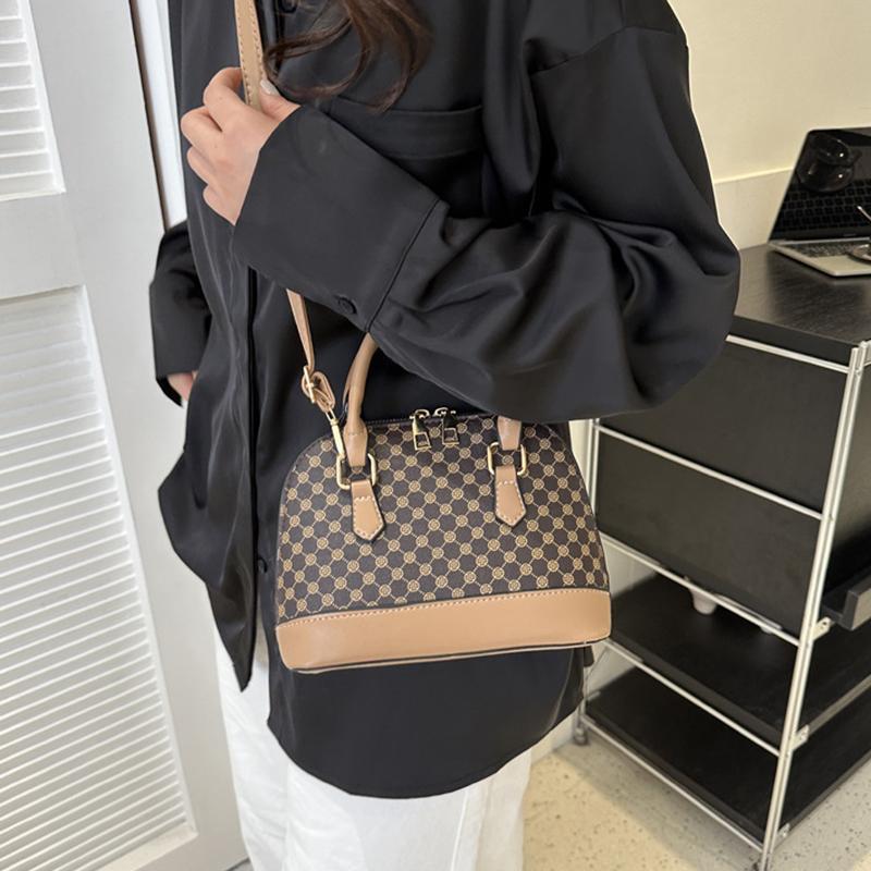 Yogodlns Mode Muschel Tasche Damen Klein Muster Design Geldbörse und Handtasche Einzelne Schulter Umhängetasche Für Frauen Täglicher Gebrauch