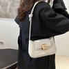 Chic Black Pu Small Square Bag For Women Stylish Casual Shoulder Crossbody Use
