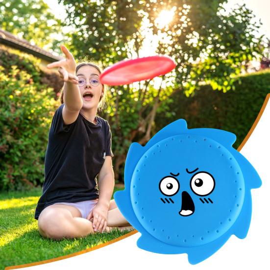 Silicone Water Flying Disc Summer Outdoor Beach Garden Spray Lawn Seaside Water Toy Splash Disc Parent-child Family