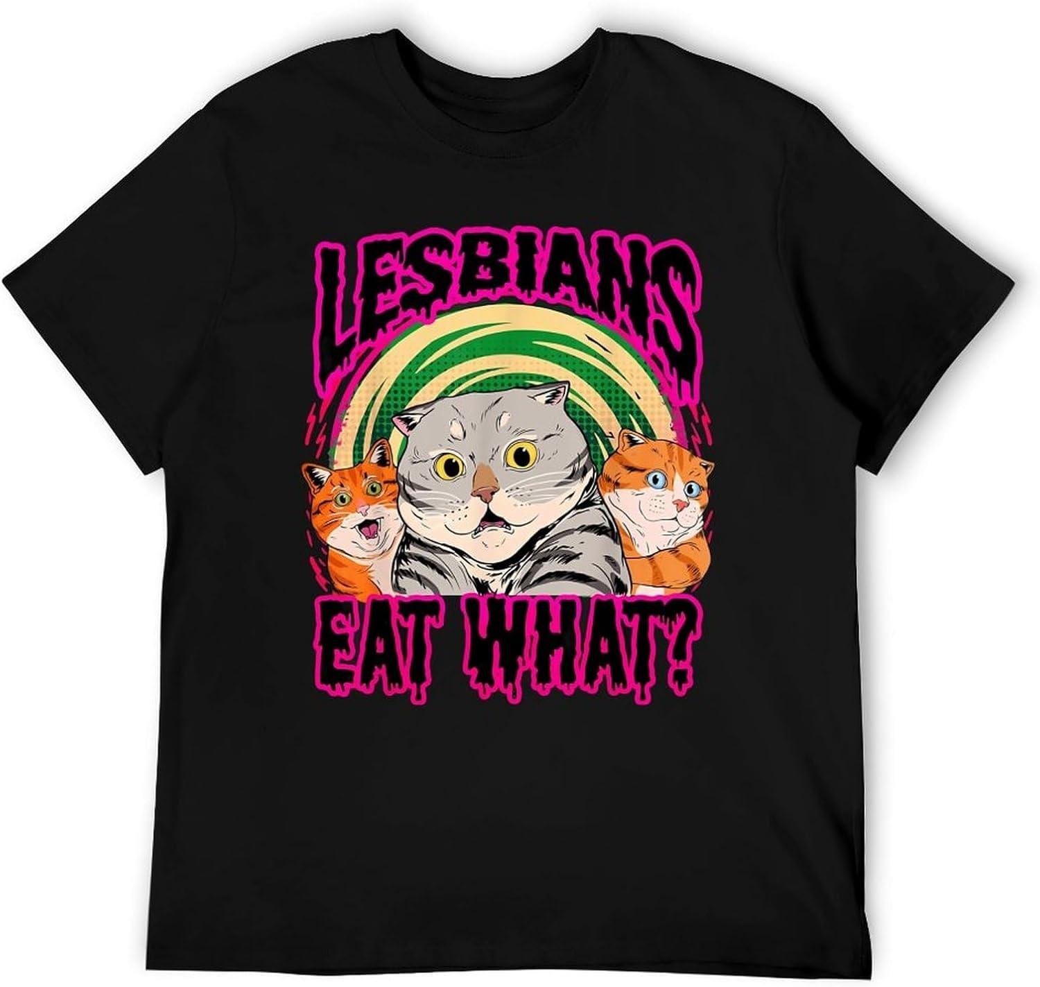 Pride Cat Lover T-Shirt - Funny LGBTQ Graphic Tee for Women - Cute Rainbow Design S