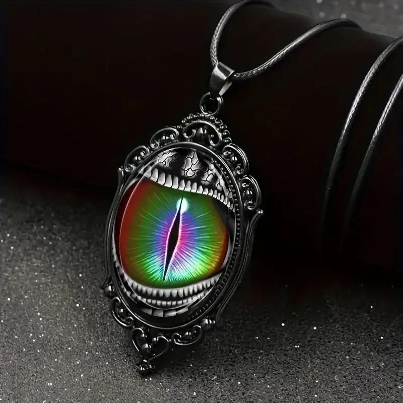 

Pendant Haute Gothic Punk Victorian Style Devil Eye Necklace 50CM