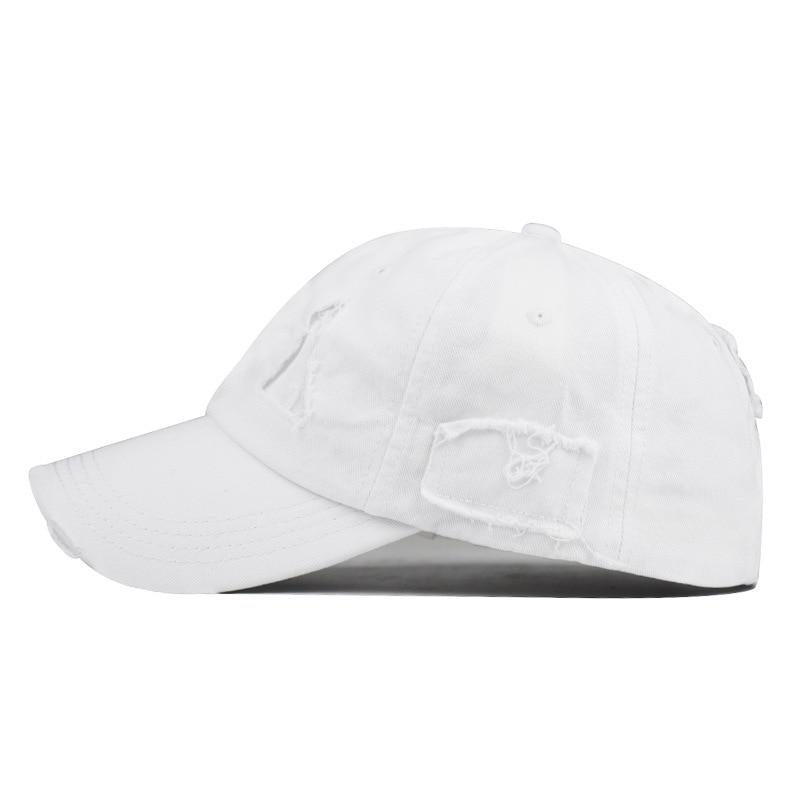 Northwood Solide Löcher Baumwolle Baseball Cap für Frauen verstellbare Snapback Hut Papa Cap Herren Hip Hop Cap