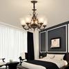 Living Room Pendant Light with Full Spectrum Eye Protection Retro Luxury and Grand Countryside Lighting Fixtures Bedroom and Dining Room Lights