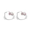 Kawaii Shiny Hello Kitty Earrings Women Harajuku Japanese Cute Charming Hello Kitty Earrings Accessories Birthday Gift