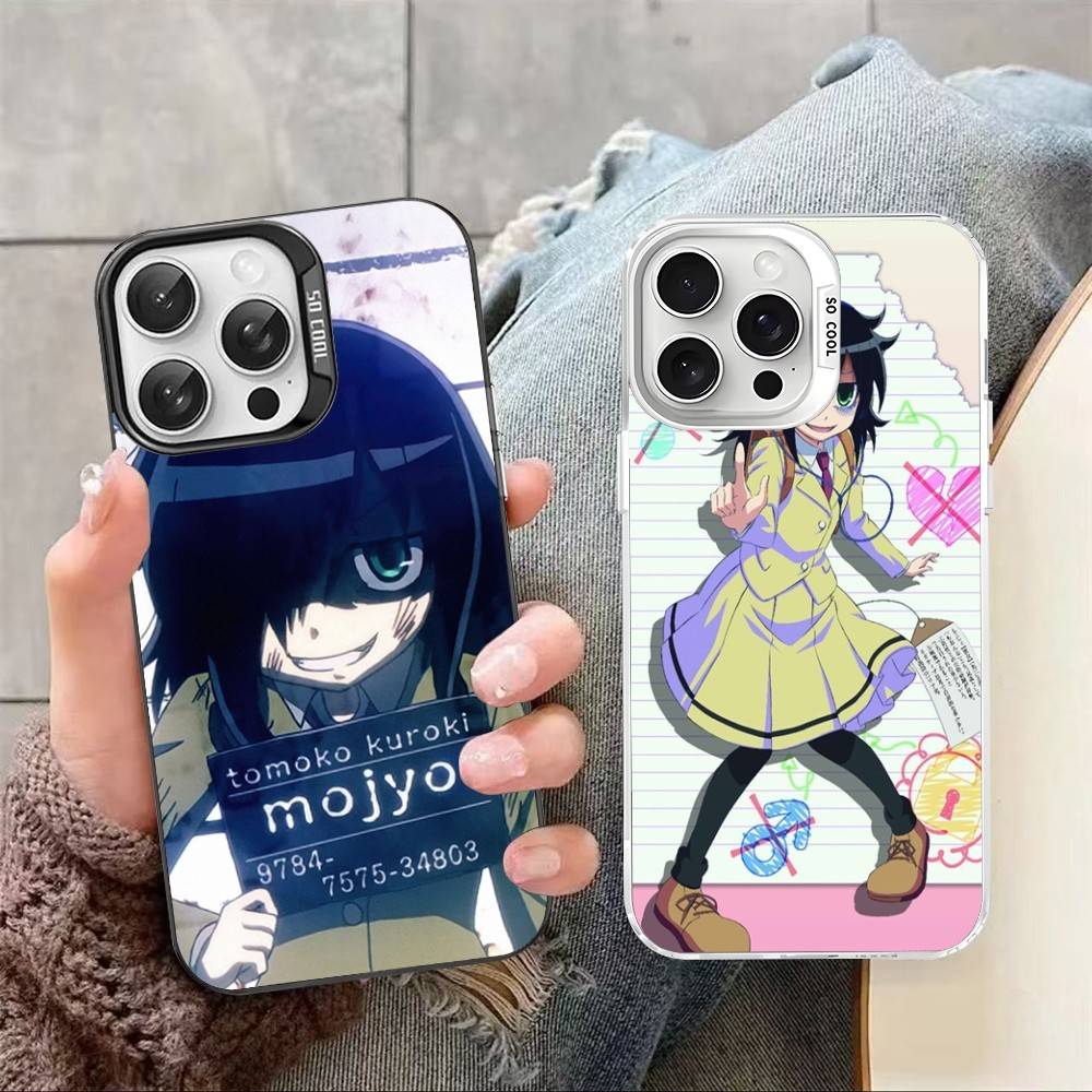 Watamote K-Kuroki T-Tomoko Phone Case For IPhone 17 16 15 14 13 12 11 Pro Max Color Black Matte Cover