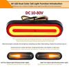Waterproof 60LED Motorcycle Tail Light with Brake Direction Indicator Lights