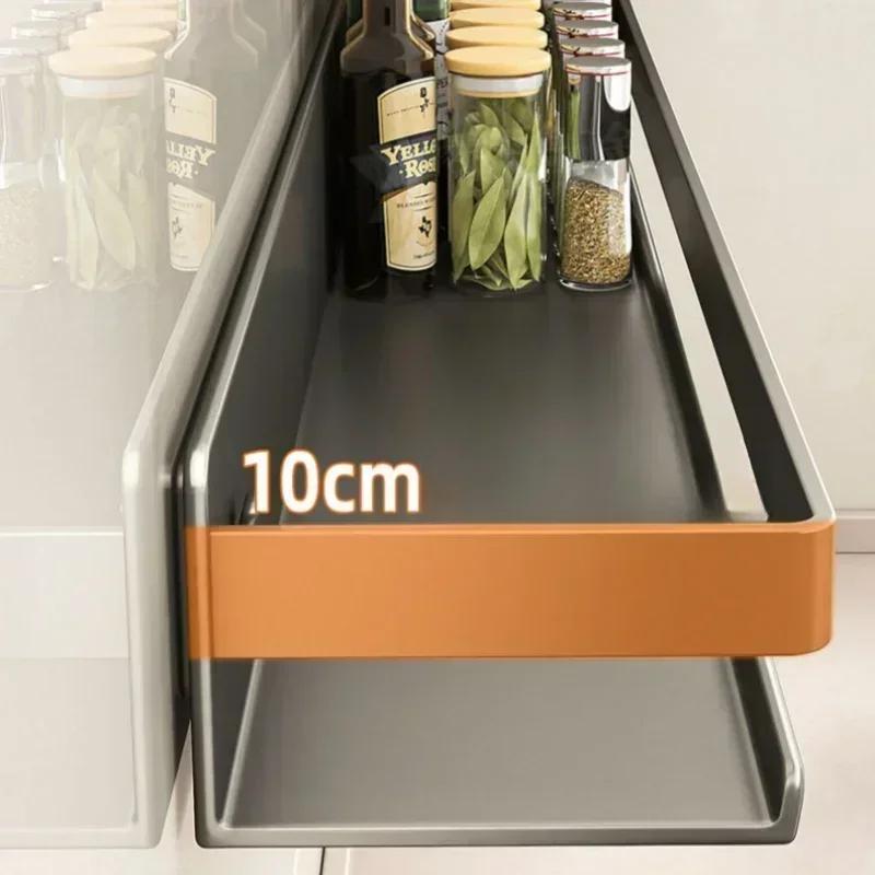 Wall-Mounted Multifunctional Seasoning Organizer Shelf - Practical Kitchen Condiment Storage Rack for Spices & Kitchen Tools