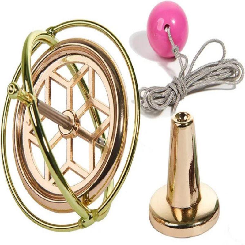 Precision Gyroscope Metal Anti-Gravity Spinning Top - Educational & Stress Relief Toy Stabilised Metal Finger Gyro