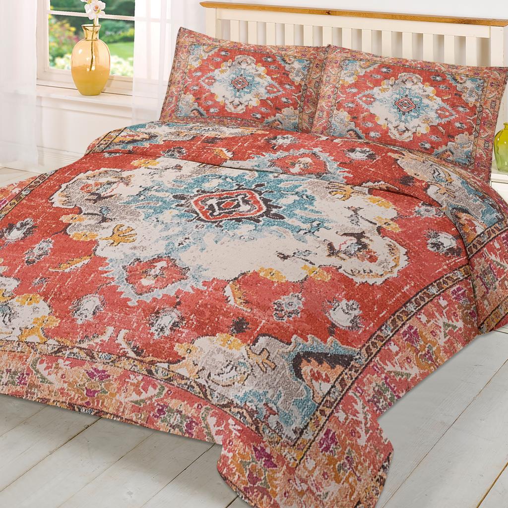 Vintage Indian Bohemian 3pcs Bedding Set For Double Bed Home Textile Duvet Cover Quilt Cover Pillowcase