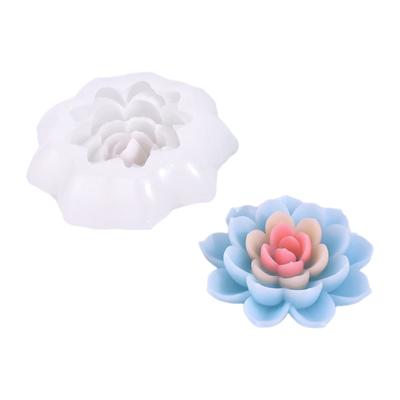 Flower Candle Molds Flower Shaped Resin Molds for Making Candle Soap Chocolate Muffins Mousses Fondant Decorations