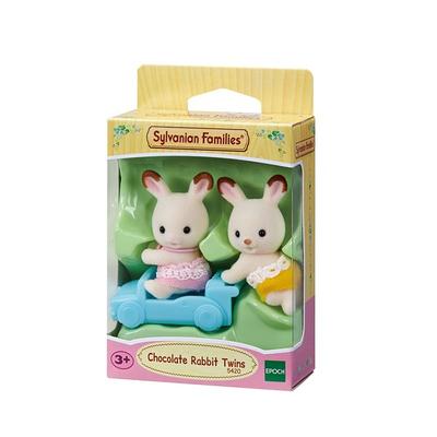 Sylvanian Family Chocolate Rabbit Twin Figures 5420, 1 Set, Korean Popular Toys